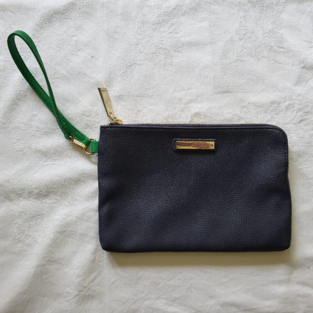 Blue Tommy Hilfiger clutch